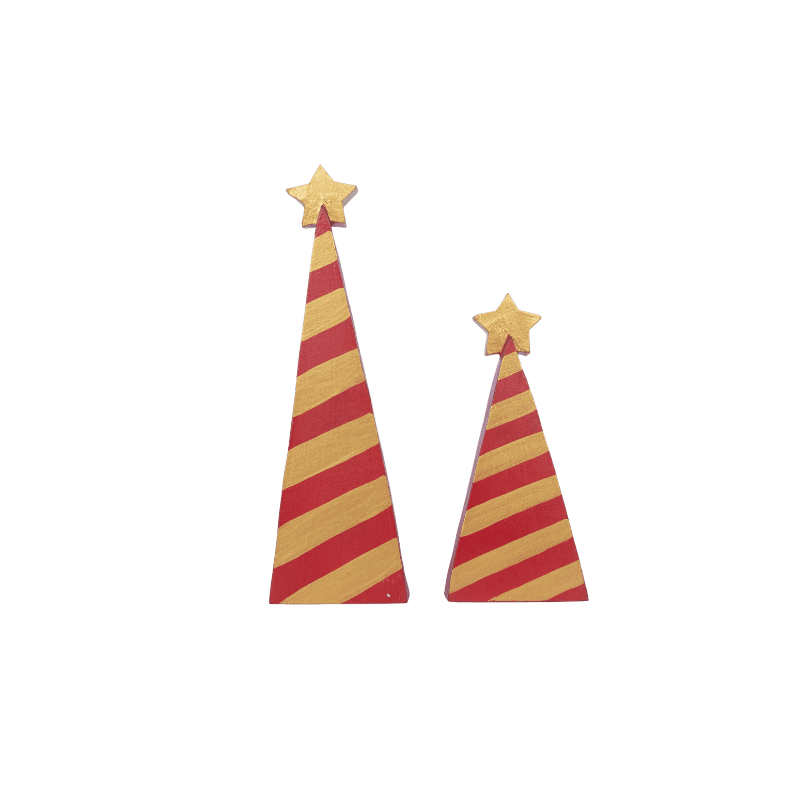 134. Set Of Two Christmas Hat Ornament