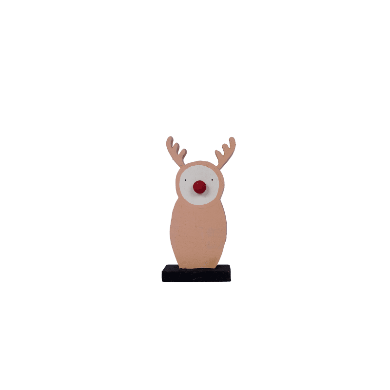 154. Wooden Deer With Stand