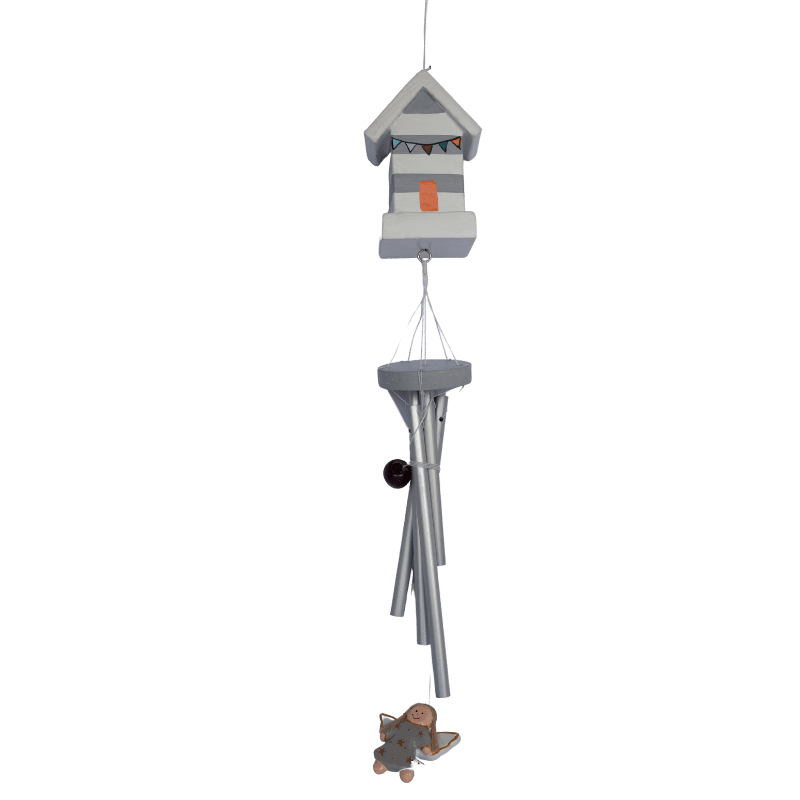 158. House Wind Chimes With Fairy Grey