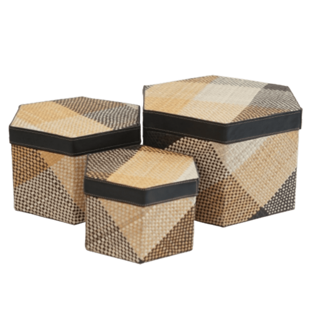 2021909 - set of 3 hexagonal box