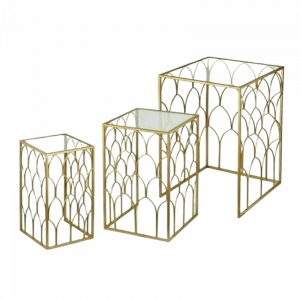 Minimalist Brass Set Stool
