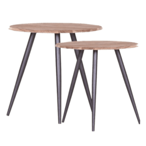 wooden round stool