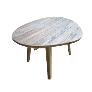 wooden table oval