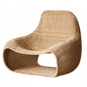 Synthetic rattan armchair bali