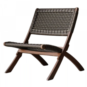 Synthetic rattan armchair bali
