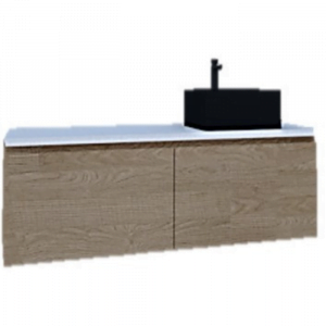 Floating bathroom vanity unit