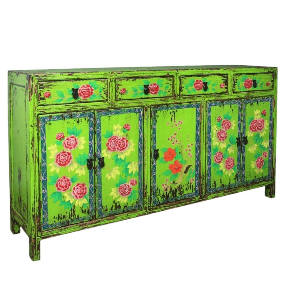 26. BUFFET 4 DRW 5 DOOR W MOTIF - L'atelier a Bali