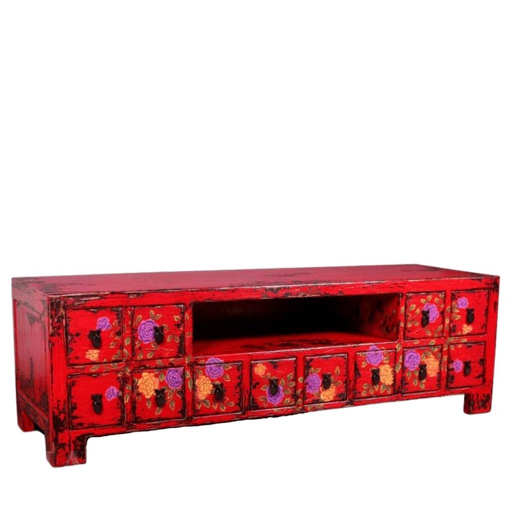 49. LOWER CABINET 12 DRW W MOTIF - L'atelier a Bali