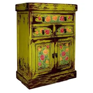 6.STALL RUSTIC CABINET W MOTIF - L'atelier a Bali