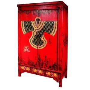 73. KING LIU CABINET W MOTIF - L'atelier a Bali