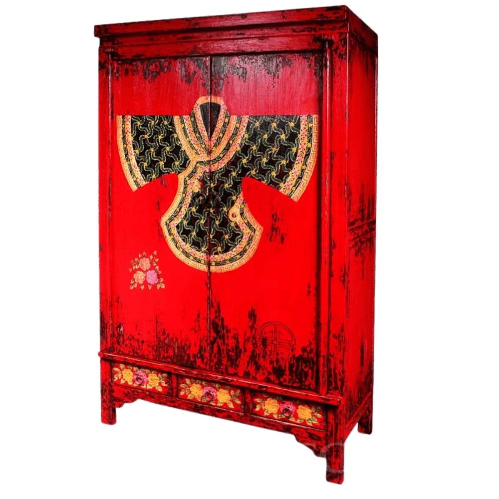 73. KING LIU CABINET W MOTIF - L'atelier a Bali