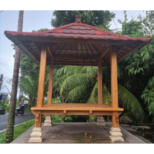 Teak Wood Gazebo with Bali Style 31