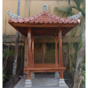 Gazebo en bois de teck avec Bali Style 4