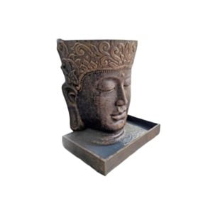 Buddha face half round 150 cm water fountain