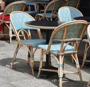 bistro chair  5 blue/white
