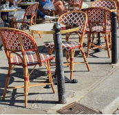 Bistro Chair 5 red/white