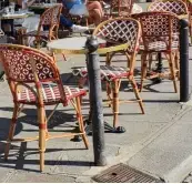 Bistro Chair 5 red/white