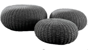 Natural pouf