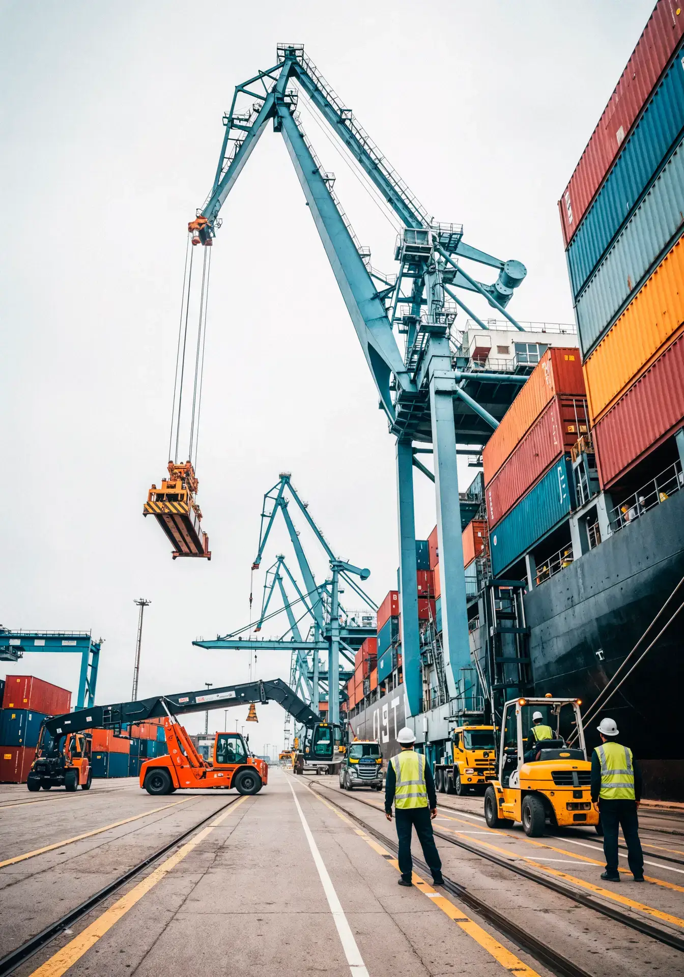 Icon representing freight forwarding and shipping