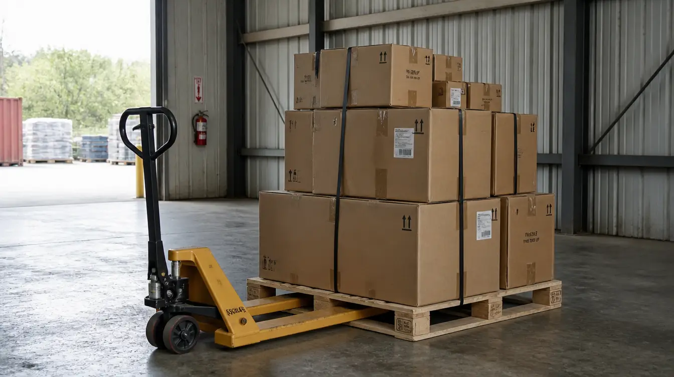 Airplane used for air freight shipping