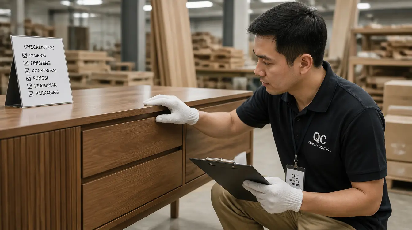 Icon representing sourcing and quality control